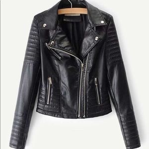 Zara faux leather moto jacket